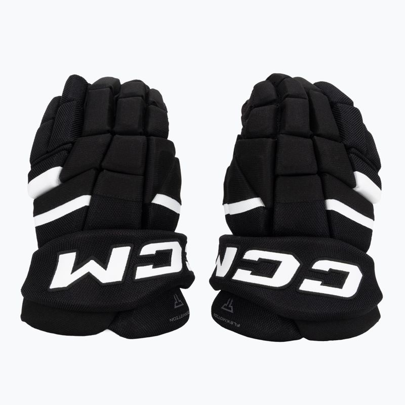 Kinder Eishockeyhandschuhe CCM Tacks XR80 JR Gloves black/white 2