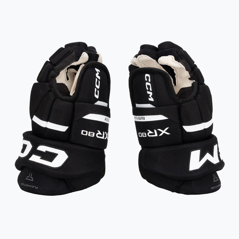 Kinder Eishockeyhandschuhe CCM Tacks XR80 JR Gloves black/white 4