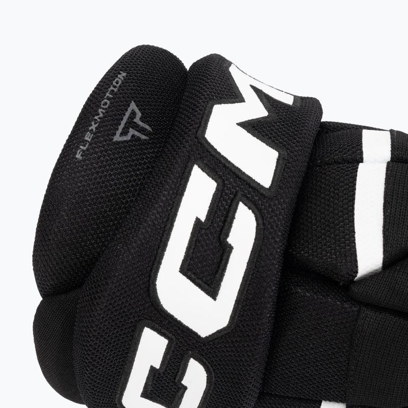 Kinder Eishockeyhandschuhe CCM Tacks XR80 JR Gloves black/white 6