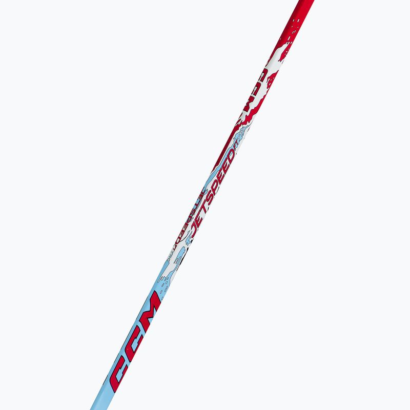 Hockeyschläger CCM JetSpeed Youth black/red 5