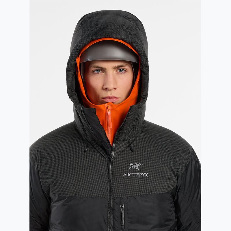 Herren Arcteryx Alpha Parka Daunenjacke schwarz 5