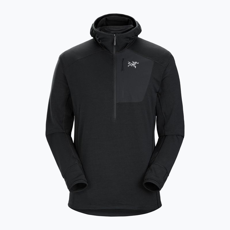 Herren Fleece-Sweatshirt Arc'teryx Delta 1/2 Zip Hoody schwarz 29664
