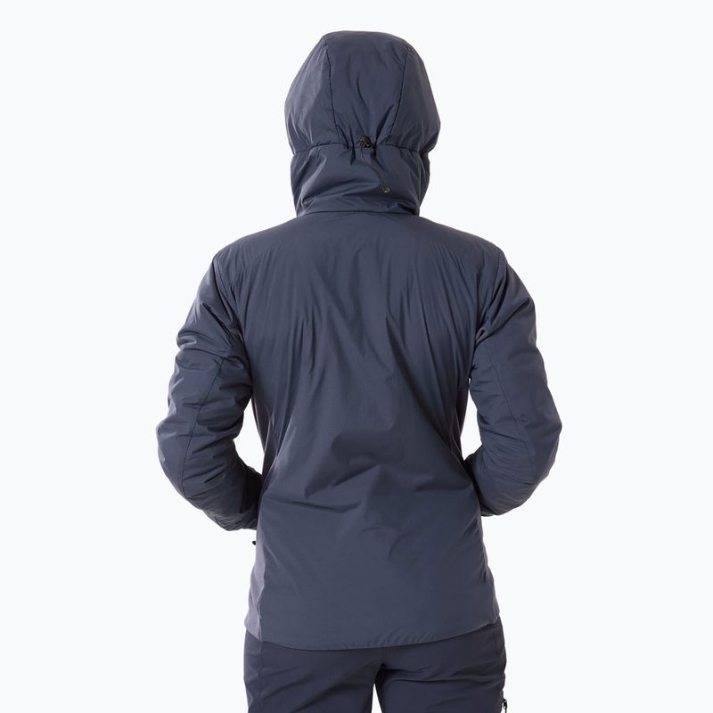 Arc'teryx Atom Hoody Frauen isolierte Jacke schwarz Saphir 3