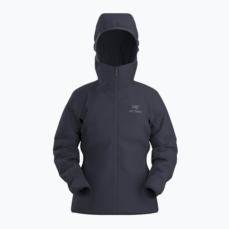 Arc'teryx Atom Hoody Frauen isolierte Jacke schwarz Saphir 5