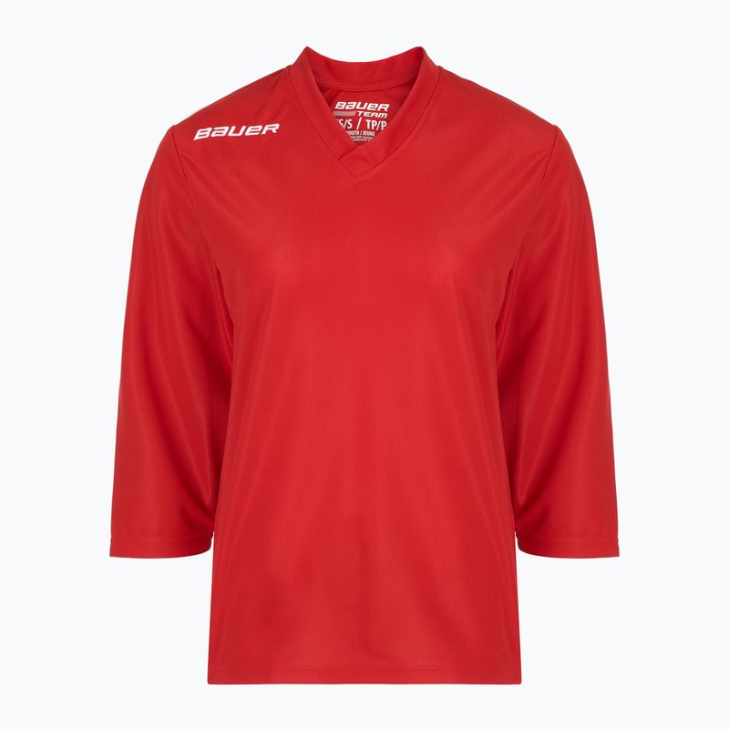 Kinder Eishockey-Longsleeve Bauer Flex Practice Jersey Jr red