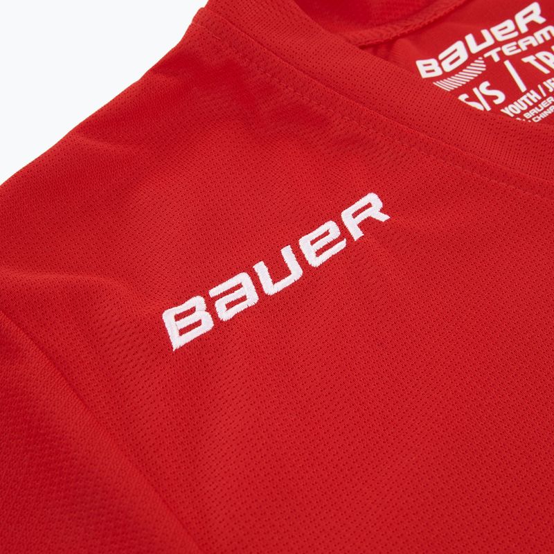 Kinder Eishockey-Longsleeve Bauer Flex Practice Jersey Jr red 4