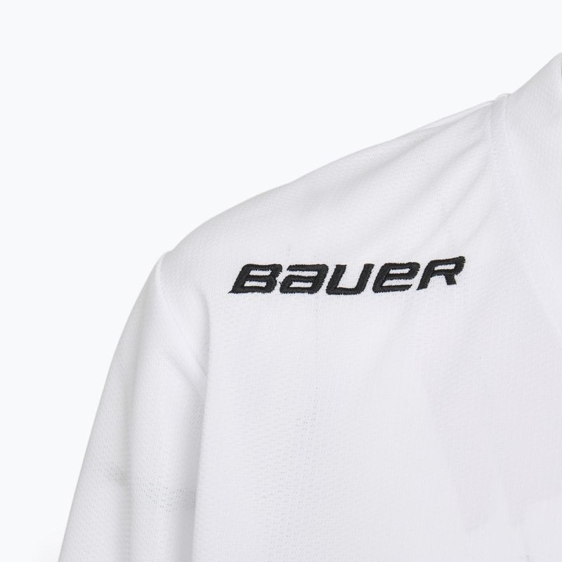 Kinder Eishockey-Longsleeve Bauer Flex Practice Jersey Jr white 3