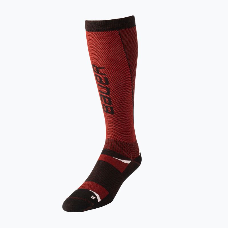 Socken Bauer Vapor Pro Skate Sock-Sr red/black 2