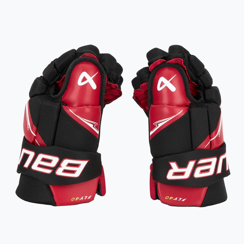 Eishockeyhandschuhe Bauer Vapor Fly40 Sr black/red 4