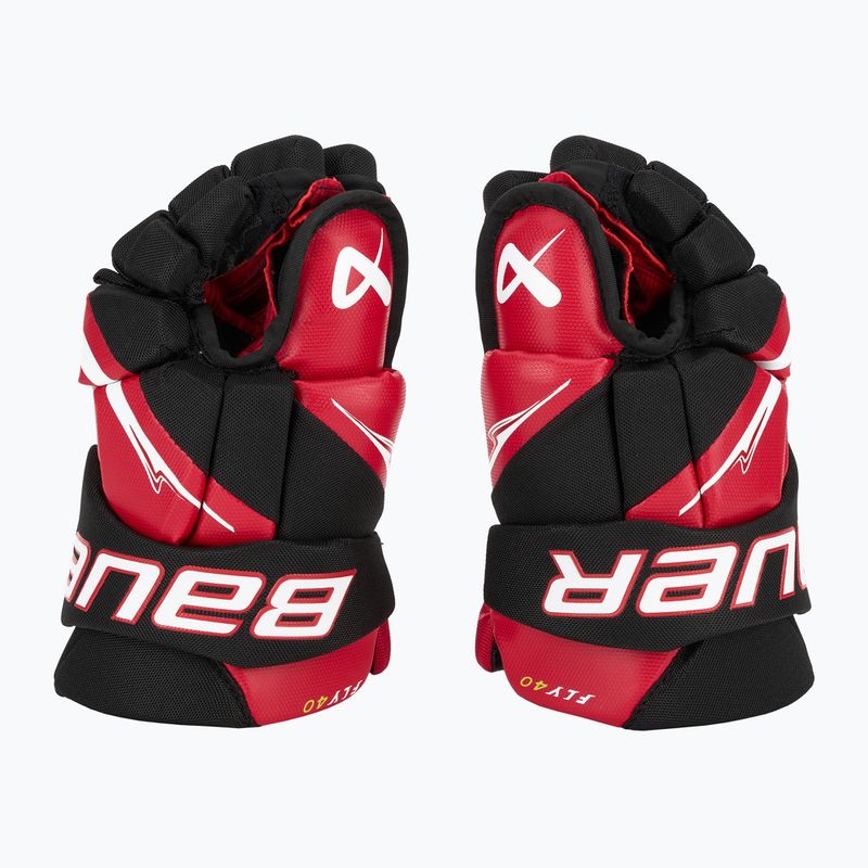 Eishockeyhandschuhe Bauer Vapor Fly40 Int black/red 4