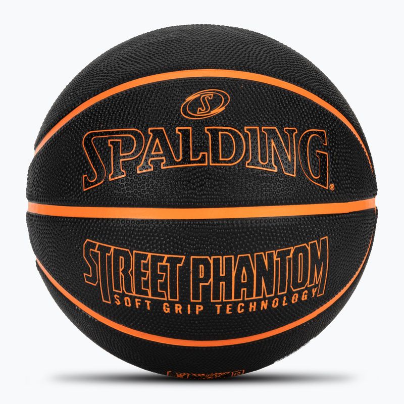 Spalding Phantom Basketball schwarz/orange Größe 6