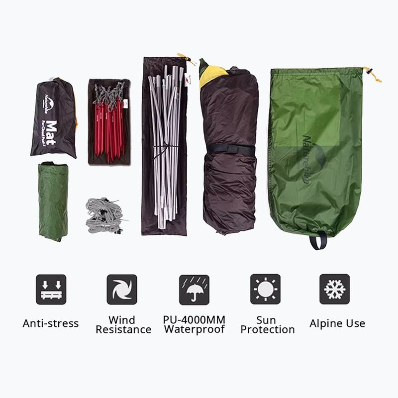 2‑Personen-Trekkingzelt Naturehike Cloud Peak 2 20D green 3