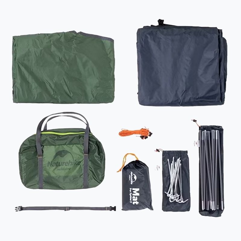 2‑Personen-Trekkingzelt Naturehike Ultralight 20D forest green 3