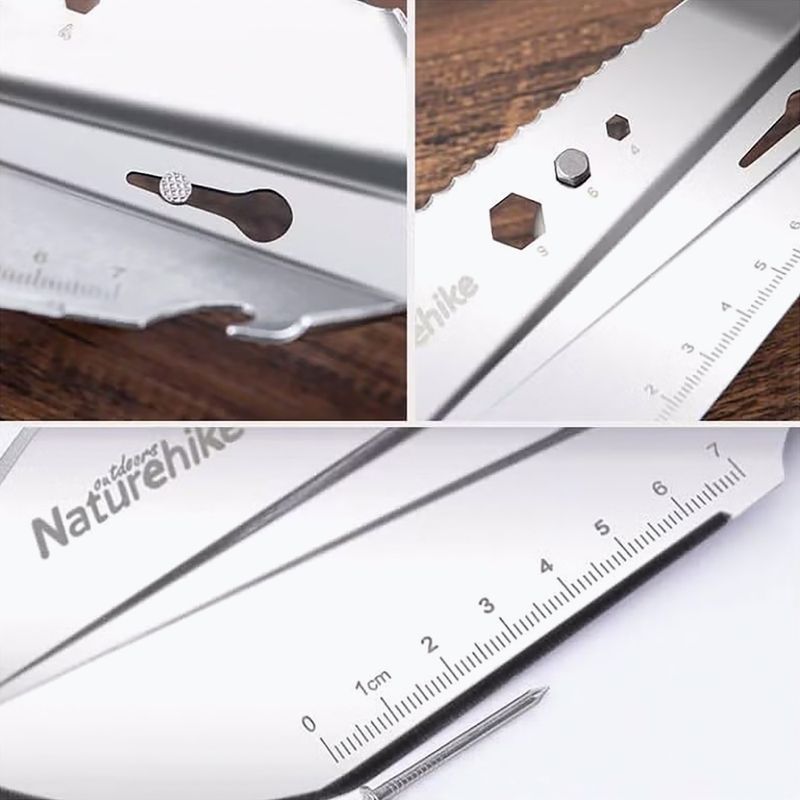 Multifunktionale Klappspaten Naturehike NH20GJ001 silver 2
