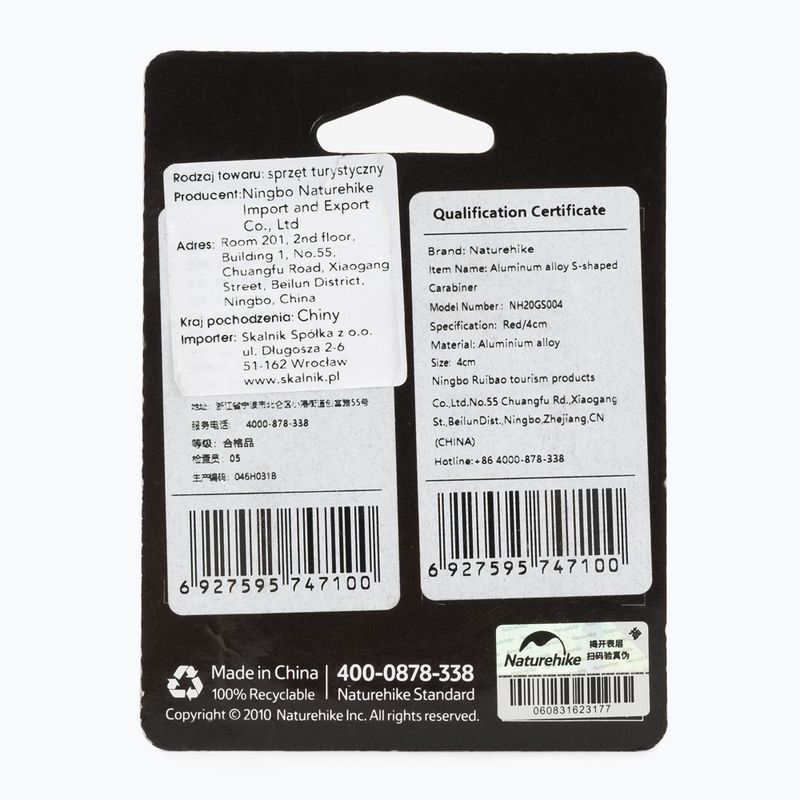 Karabiner Naturehike Type S 4 pcs. 2