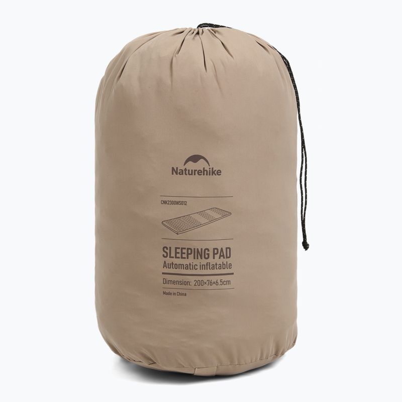 Selbstaufblasende Isomatte Naturehike Featherbone Single Large Wide brown 8