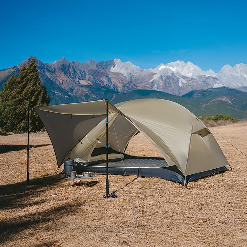 1‑Personen-Trekkingzelt Naturehike Mongar UL1 15D moon rock sand 10