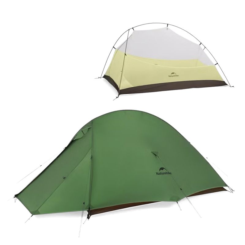 2‑Personen-Trekkingzelt Naturehike Cloud Up 2 Pro 20D forest green 3