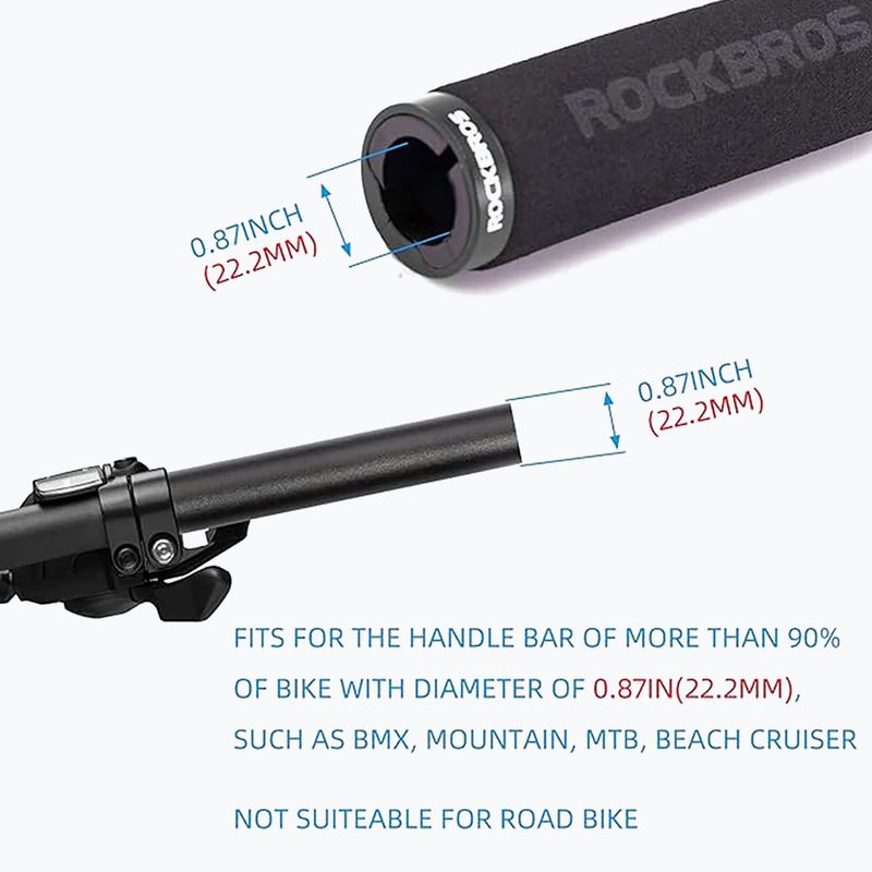 Lenkergriffe Rockbros BT1001 Handlebar Grips black 4