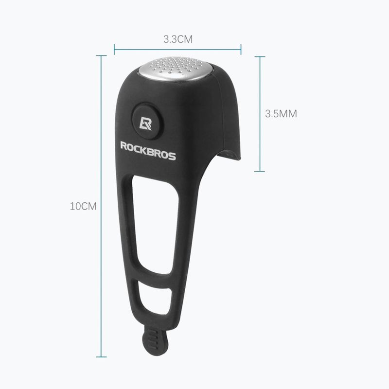 Fahrradklingel Rockbros CB1709BK Electric Bell black 5