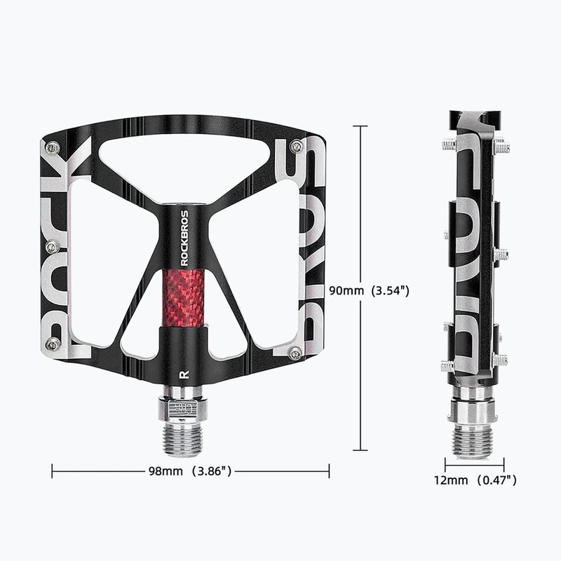 Fahrradpedale Rockbros 37213071001 black/white 3