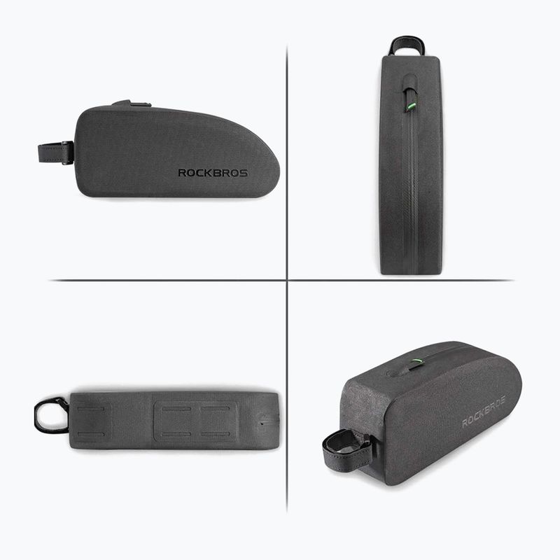 Rahmentasche fürs Fahrrad Rockbros AS-019 Bike Tube Bag S black 3