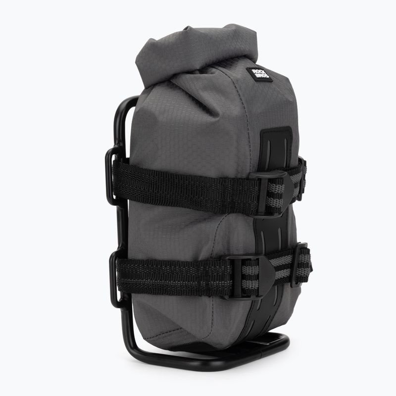 Tasche und Gepäckträger für das Fahrrad. Rockbros Front Fork Rack+Fork Bag grey/black 2