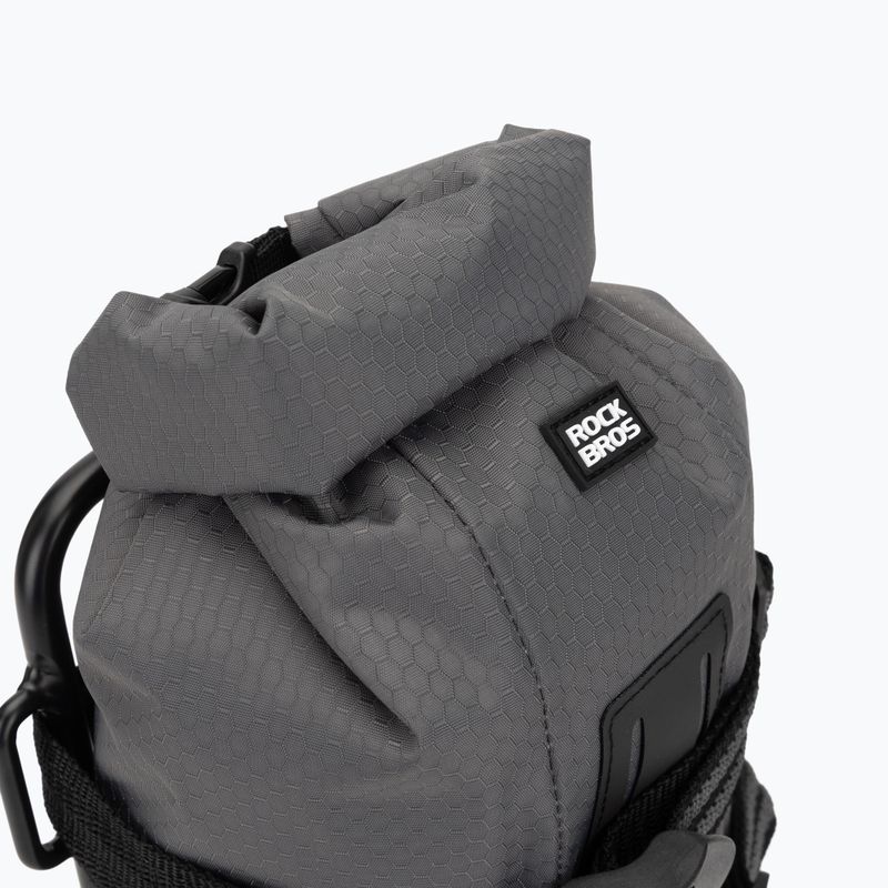 Tasche und Gepäckträger für das Fahrrad. Rockbros Front Fork Rack+Fork Bag grey/black 5