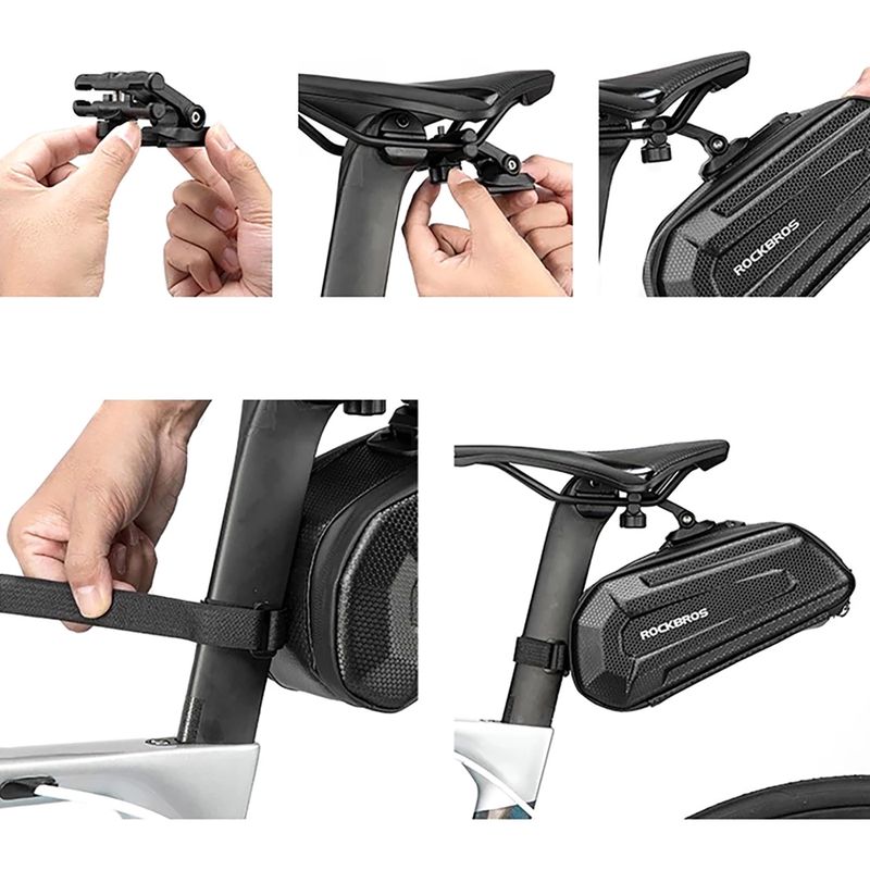 Satteltasche fürs Fahrrad Rockbros B69 Bike Saddle Bag black 5