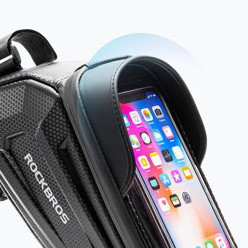 Rahmentasche fürs Fahrrad Rockbros B68 Bike Tube Bag 1.7L black 3