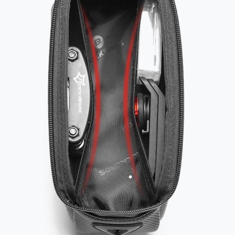Rahmentasche fürs Fahrrad Rockbros B68 Bike Tube Bag 1.7L black 4