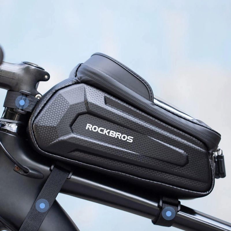 Rahmentasche fürs Fahrrad Rockbros B68 Bike Tube Bag 1.7L black 6