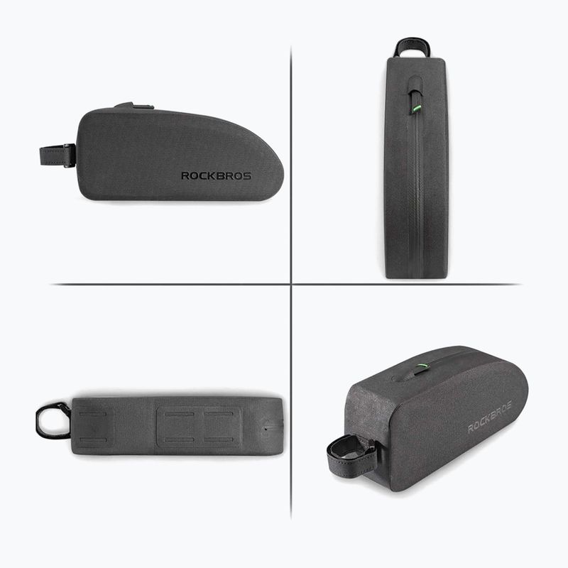 Rahmentasche fürs Fahrrad Rockbros AS-019-1 Bike Tube Bag L black 3