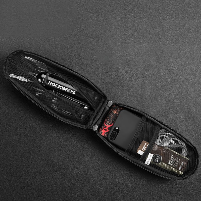 Rahmentasche fürs Fahrrad Rockbros B61 Bike Tube Bag L black 3