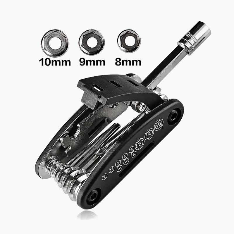 Fahrradschlüssel Rockbros GJ1601 Repair Tool 16in1 black/silver 4