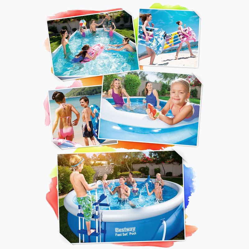 Bestway Power Steel Swim Vista Series Oval Pool Set 427x250 cm grau 13