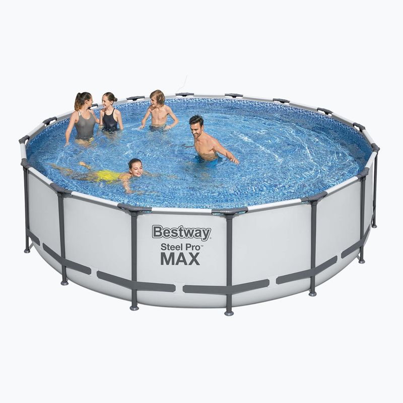 Bestway Steel Pro Max Pool Set 5612Z 488 x 122 cm grau 2