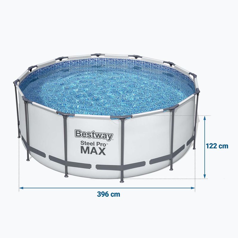 Bestway Steel Pro Max Pool Set 396 x 122 cm grau 7