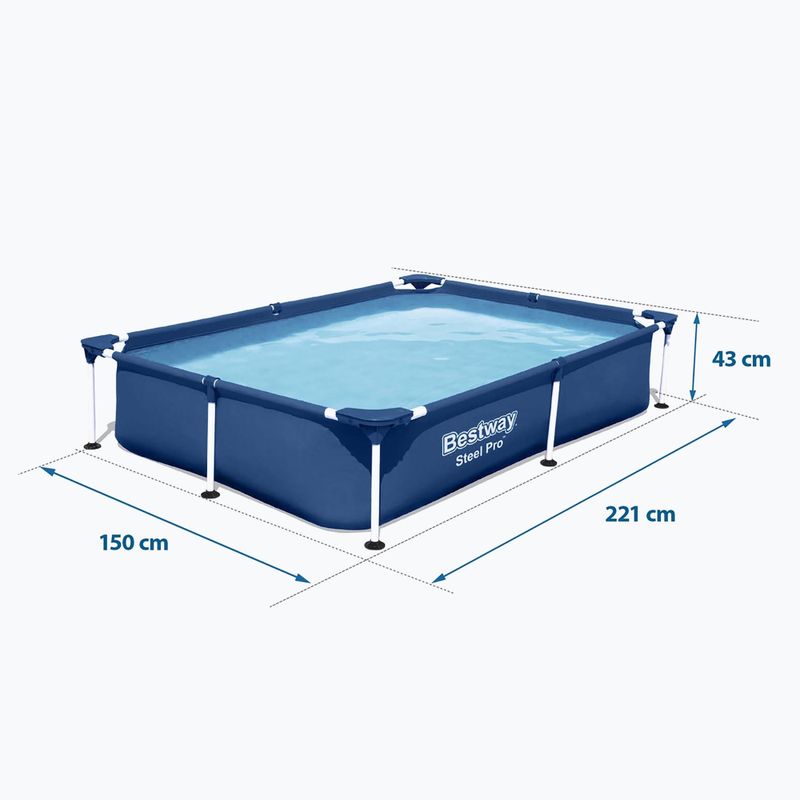 Bestway Steel Pro Pool 221 cm blau 4