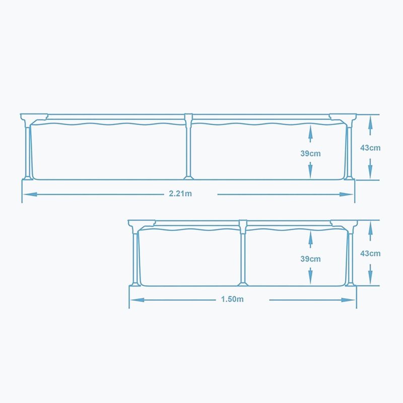 Bestway Steel Pro Pool 221 cm blau 5