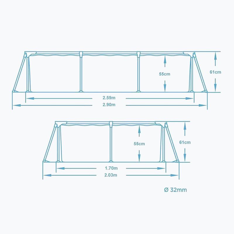 Bestway Steel Pro Pool 259 cm blau 5