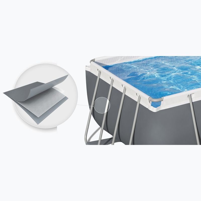 Bestway Power Steel Rechteckiges Pool Set 56465N 549 x 274 cm dunkelgrau 4