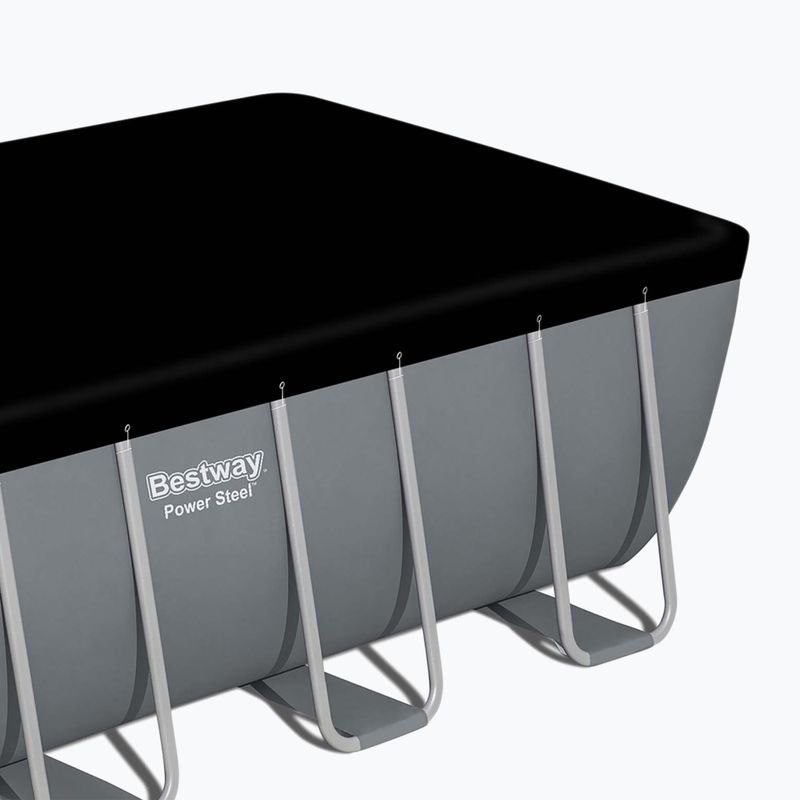 Bestway Power Steel Rechteckiges Pool Set 56466N 549 x 274 cm dunkelgrau 4