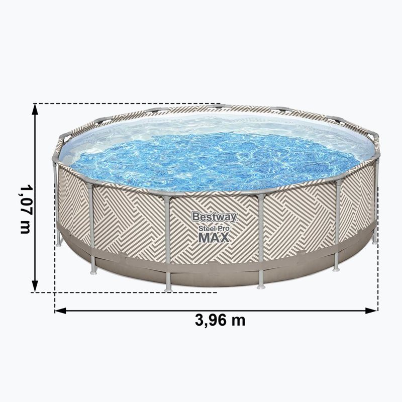 Bestway Steel Pro Max Pool Set 396 x 107 cm beige 7