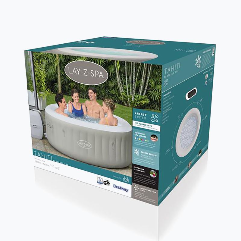 Bestway Lay-Z-Spa Tahiti aufblasbarer Pool mit Hydromassage 60007 2