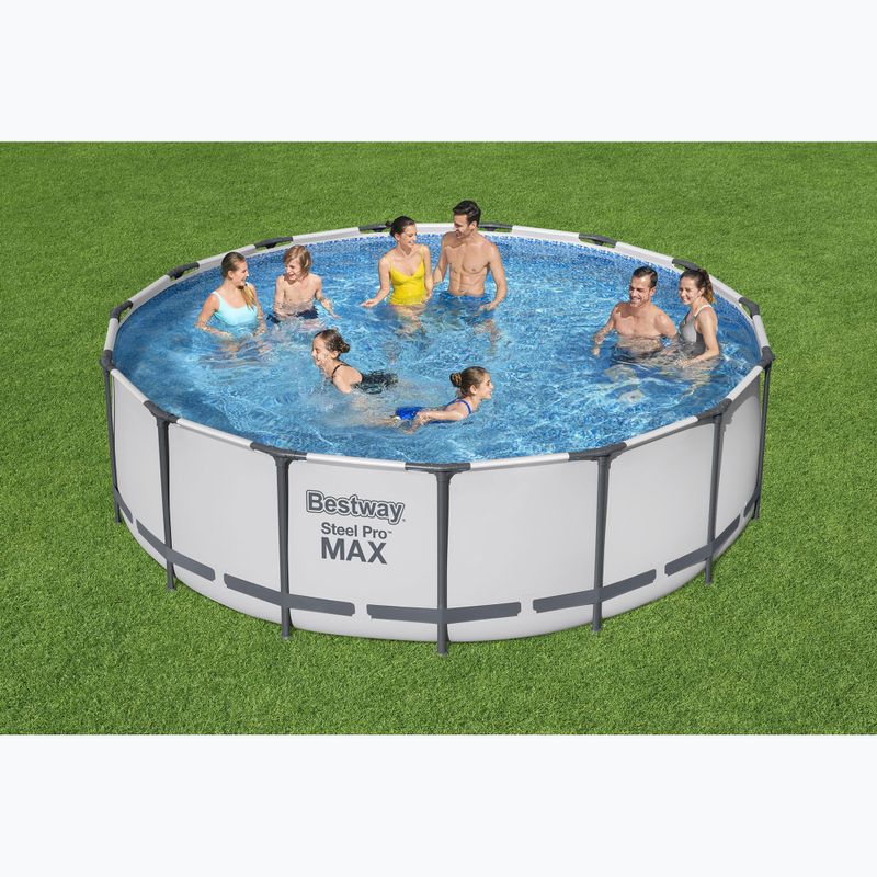Schwimmbecken Bestway 457 cm Steel Pro Max 56438 6