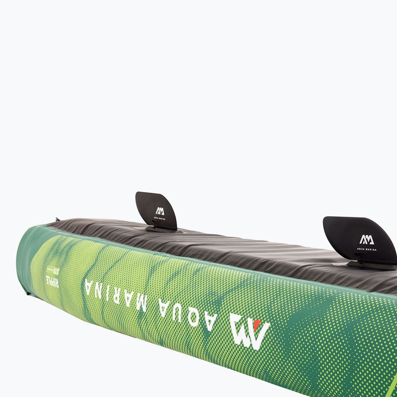 Aqua Marina Recreational Canoe grün Ripple-370 3-Personen aufblasbares 12'2  Kajak 6