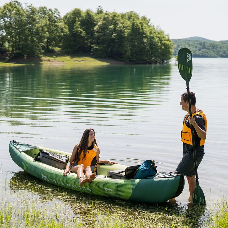 Aqua Marina Recreational Canoe grün Ripple-370 3-Personen aufblasbares 12'2  Kajak 15