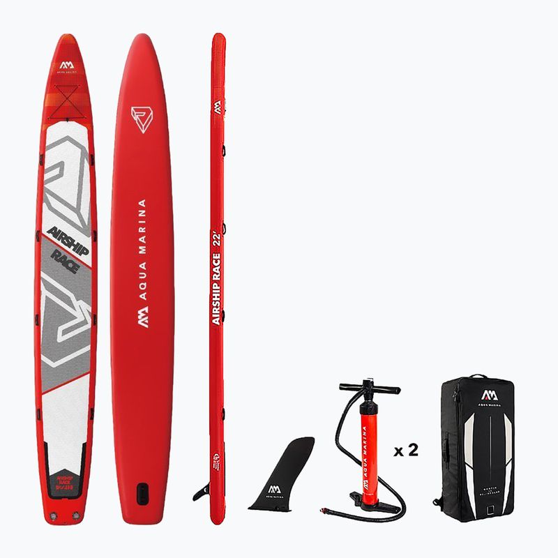 Aqua Marina Luftschiff Race 22'0  rot SUP Brett BT-20AS