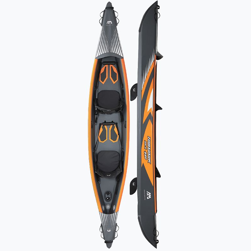 Aqua Marina Tomahawk grau Air-K 440 2-Personen-Hochdruck-Kajak 14'5″ aufblasbar